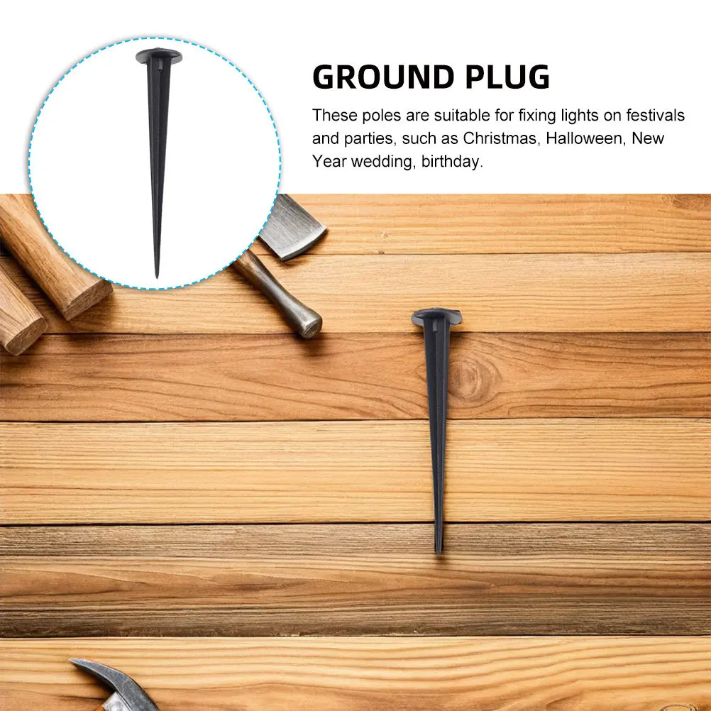 

5 шт. алюминиевых колышков для газона, аксессуары для садовых светильников, сверхпрочные, всепогодные, устойчивые к ржавчине, для сада и двора