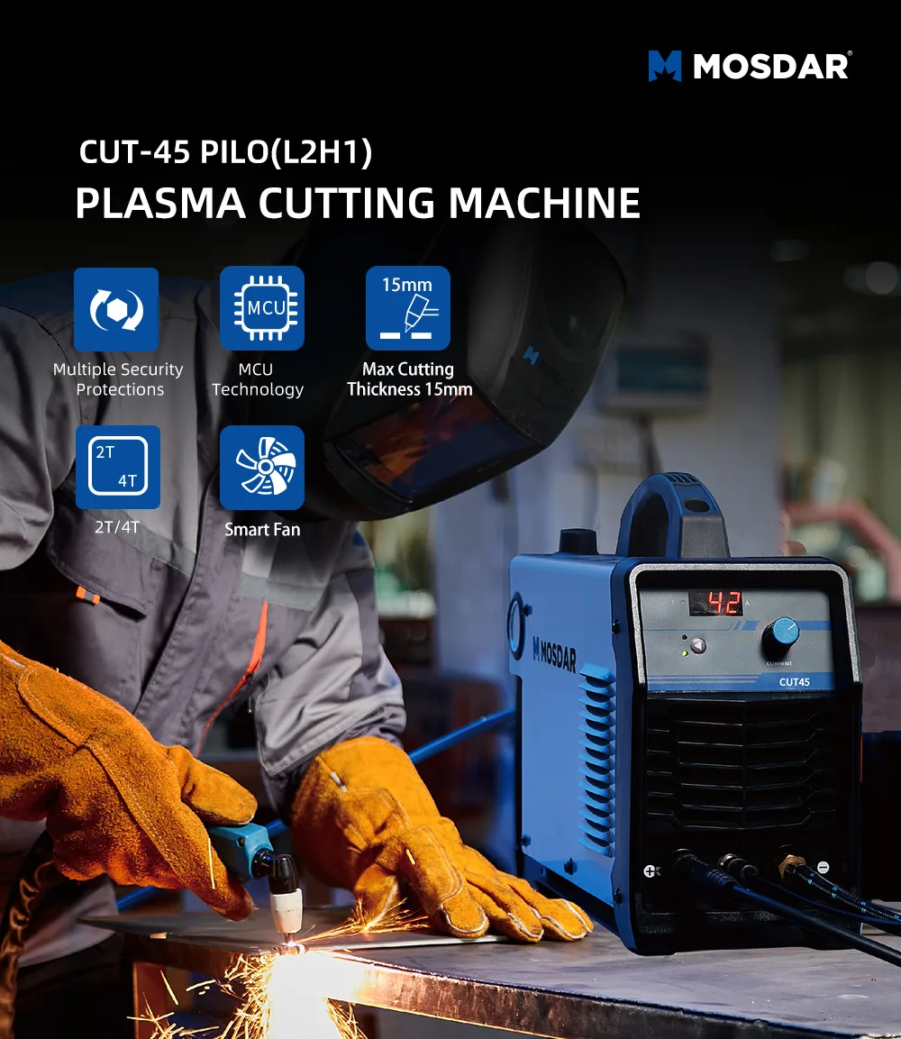 

Hot MOSDAR CUT45 45 Amps 2T/4T OEM Portable Cutter Machine Air Plasma Cutting Machine