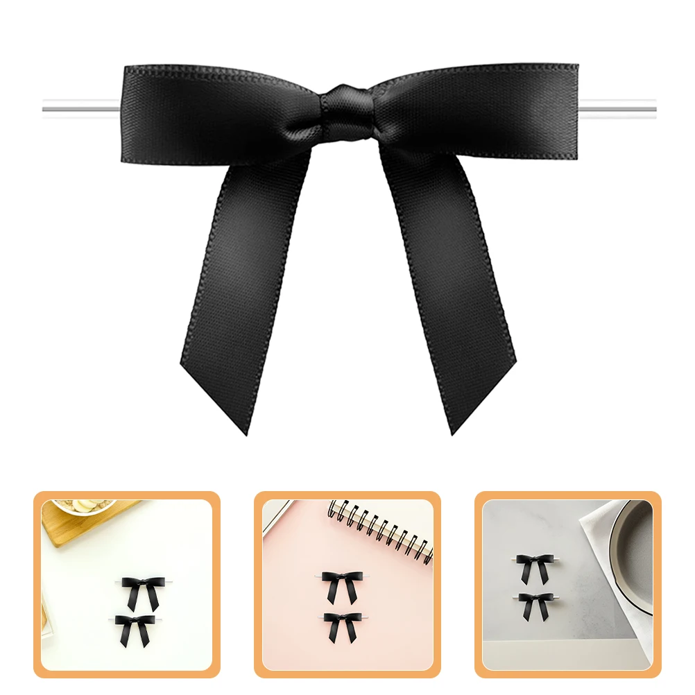 

30 PCS Goblet Bow Drink Tag Glass Identifiers Glasses Coffee Cup Black Charm Accessories Cocktail Shaped Decoration