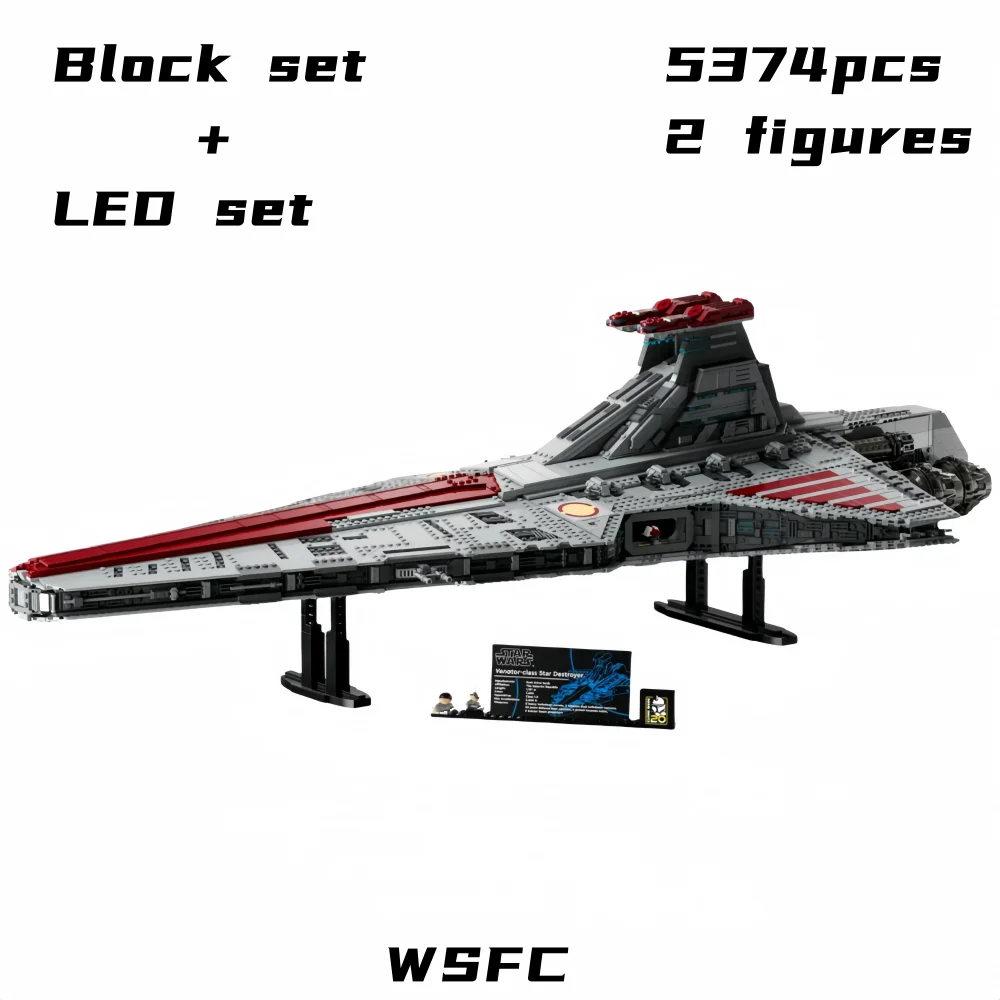 5374Pcs Venator-Class Republic Attack Cruiser Ucs Model Bricks 75367 Building Blocks Space War Sets Adults Toys Birthday Gifts