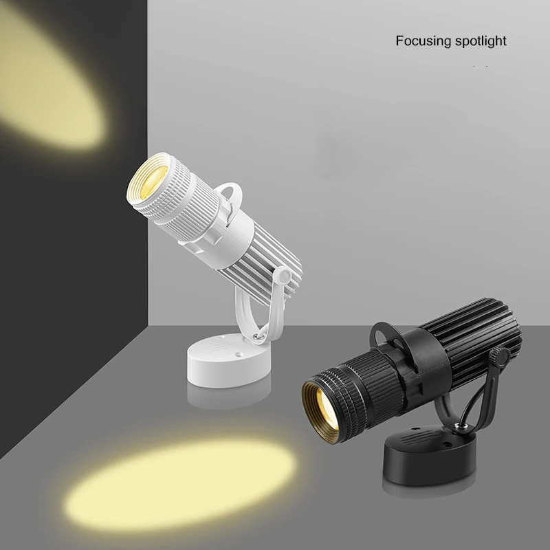 Imagem -06 - Regulável Led Cob Holofotes Track Light Lâmpada Ktv Bar Restaurante Café Museu Zoom 7w 12w 15w 20w 10 Pcs Lot