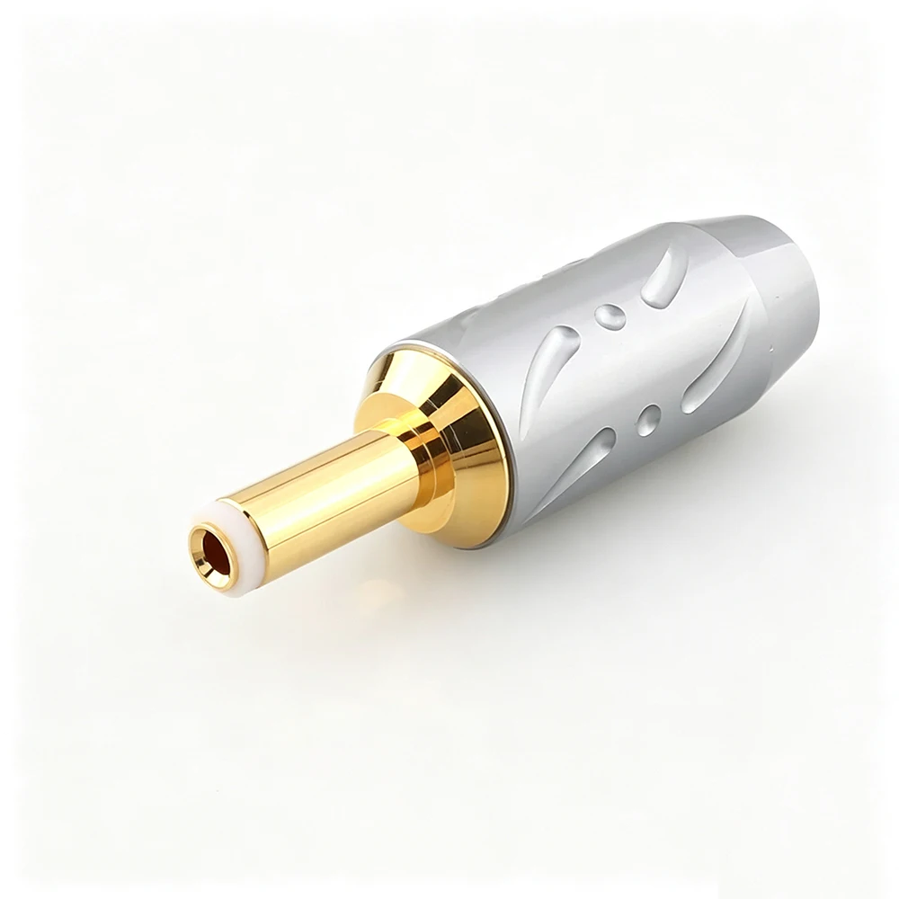 DC21G DC-2.1G Connector Jack DC 5.5 / 2.1mm Gold plated 8mm Highest quality DC cable plugs for audiophile applications