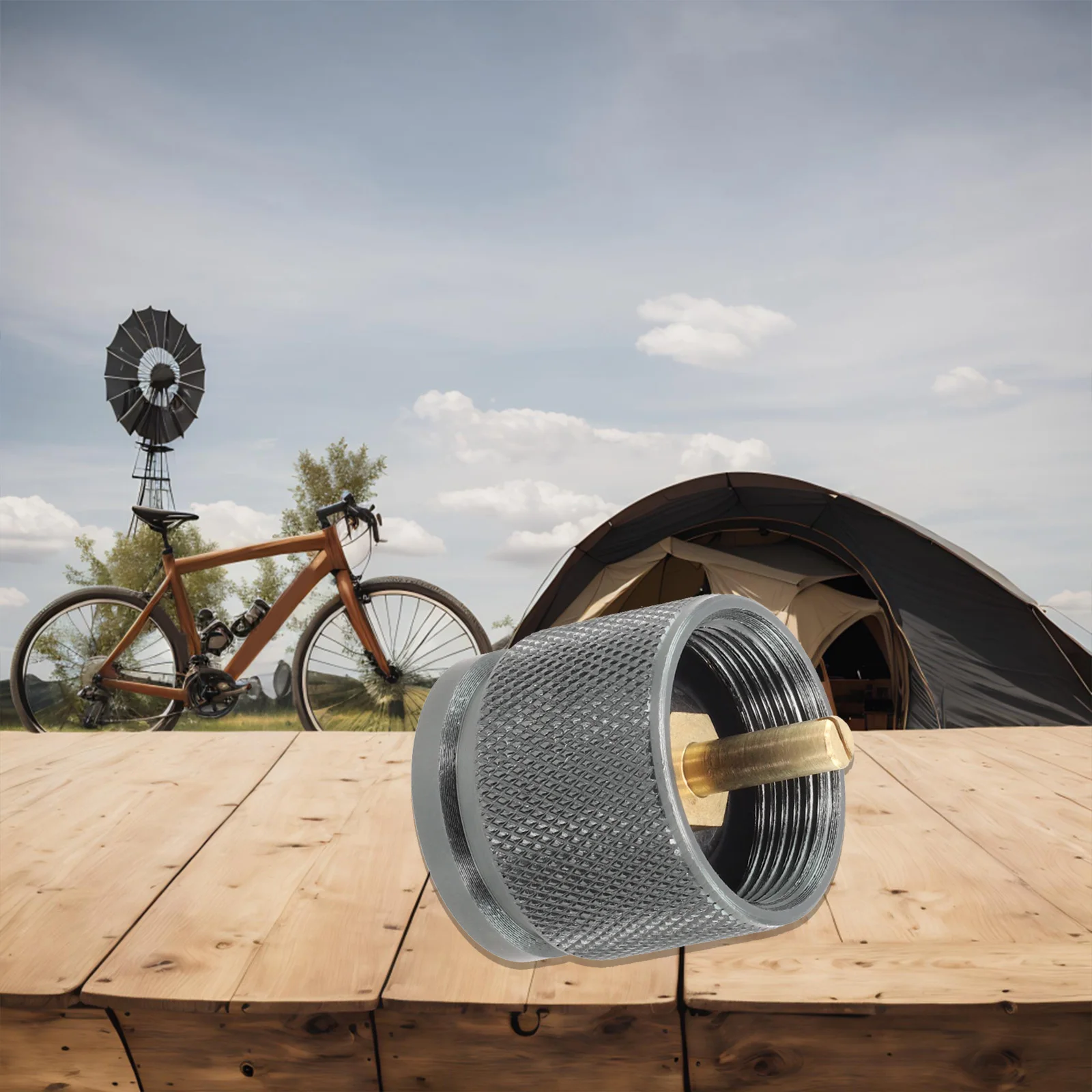 محول خزان الغاز الأمريكيين باللون الأسود، محول علبة البيوتان، سهل النقل، التحكم في تدفق الغاز، التحكم الآمن، تخزين سهل #3