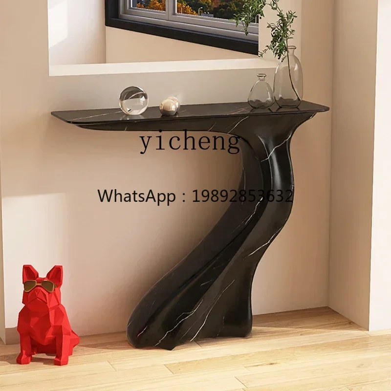 New Light Luxury Entrance Cabinet Corridor Against The Wall Entrance Table Entrance Platform Narrow