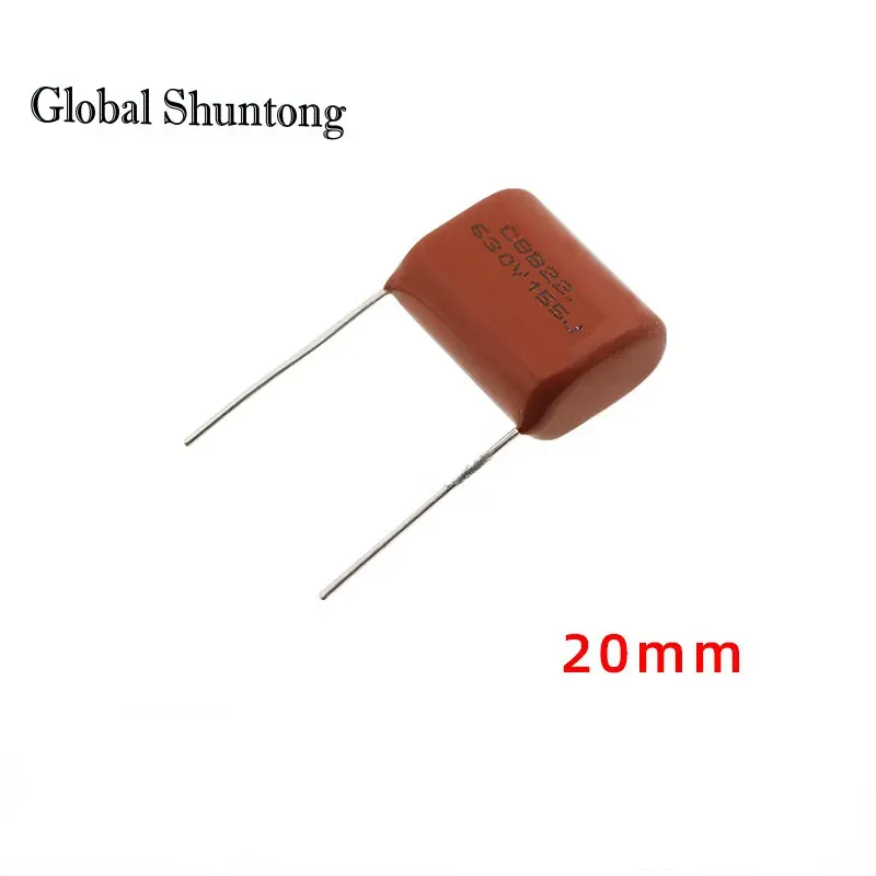 50PCS CBB22 Polypropylene Film Capacitor 630V155J 1.5UF (pin Pitch P-20/25mm) 155J/630V