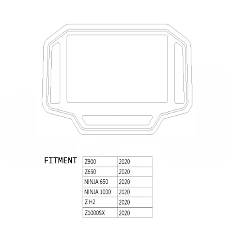 Pegatina de velocímetro de carbono para motocicleta Kawasaki Z650 Z900 Ninja 650 1000 Z1000sx ZH2 2020, calcomanías de protección contra arañazos