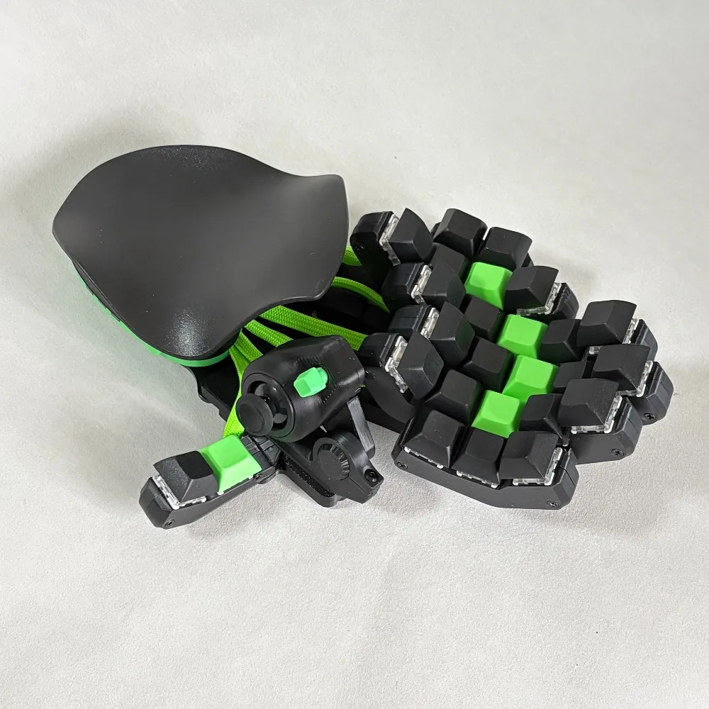 Left-Handed Wired Gaming Keyboard Replica WASD Joystick One-Handed Ergonomics Keyboard Gaming and Office Mechanical Keyboards