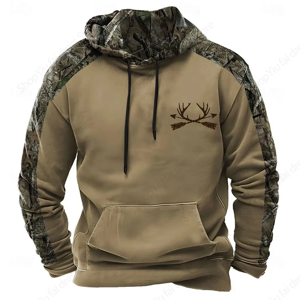 Hunting Animal Pattern 3d Print Hoodie Men Fashion Hoodies Sweatshirt Boy Coat Camouflage Hoodie Man Sweatshirt Camp Tracksuits