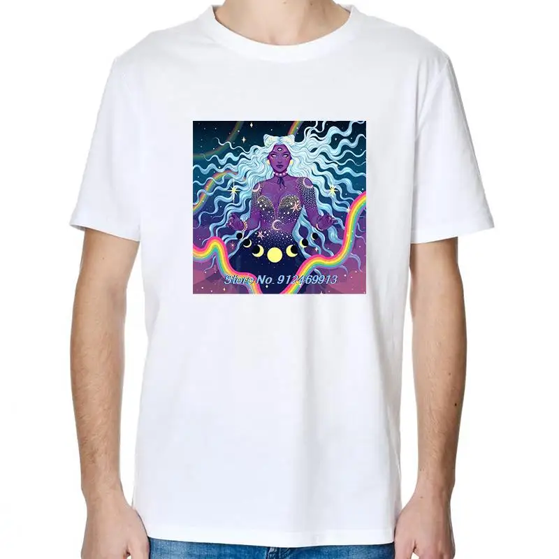 Psychedelic Trippy Lucid Dream Graphic T-Shirt for Women Big Size Short Sleeve Cotton Summer Top Tees Sexy Dreamwear