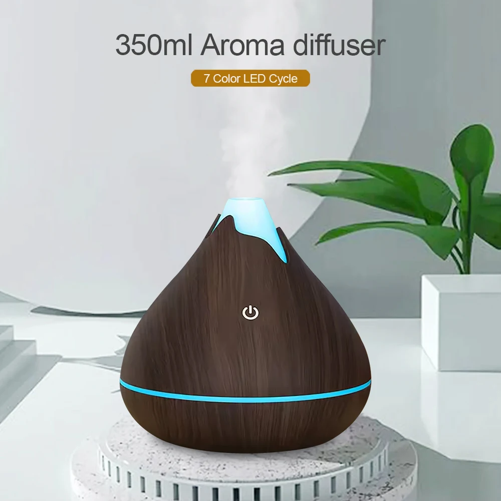 

Eco-Friendly Ultrasonic Humidifier 350ml Capacity Auto Shut-Off and Timer Aromatherapy Diffuser for Relaxation and Better Sleep