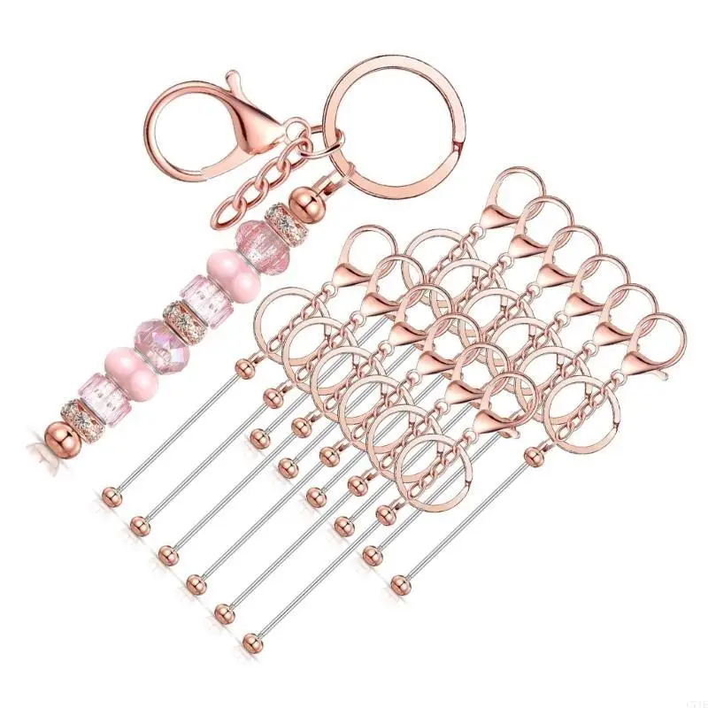 

Customizable Beaded Keyrings Accessory Stylish Keychain Hanging Decoration Charm