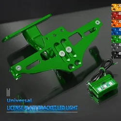 ZX6R Motorcycle License Plate Bracket Holder Frame Number FOR Kawasaki ZX6R ZX636 ZX10R Z1000 Z1000X NINJA 1000 Z650 all years