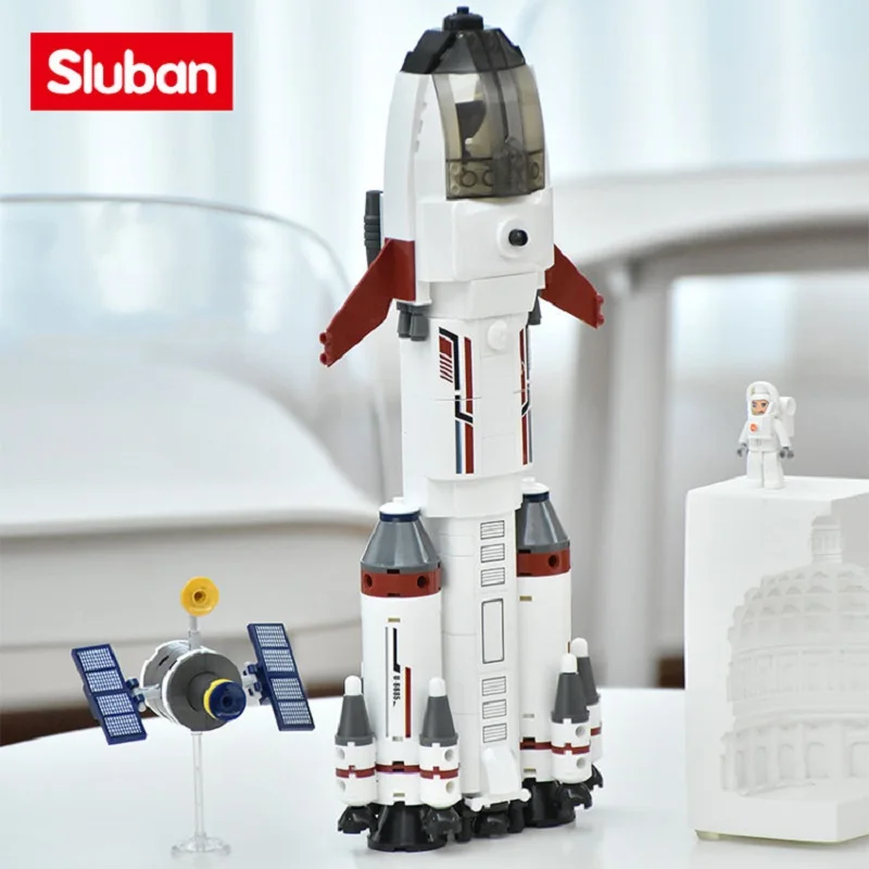 

Sluban Building Block Toys Saturn Expedition Rocket 468PCS Model Bricks B0925 Compatbile With Leading Brands Construction Kits