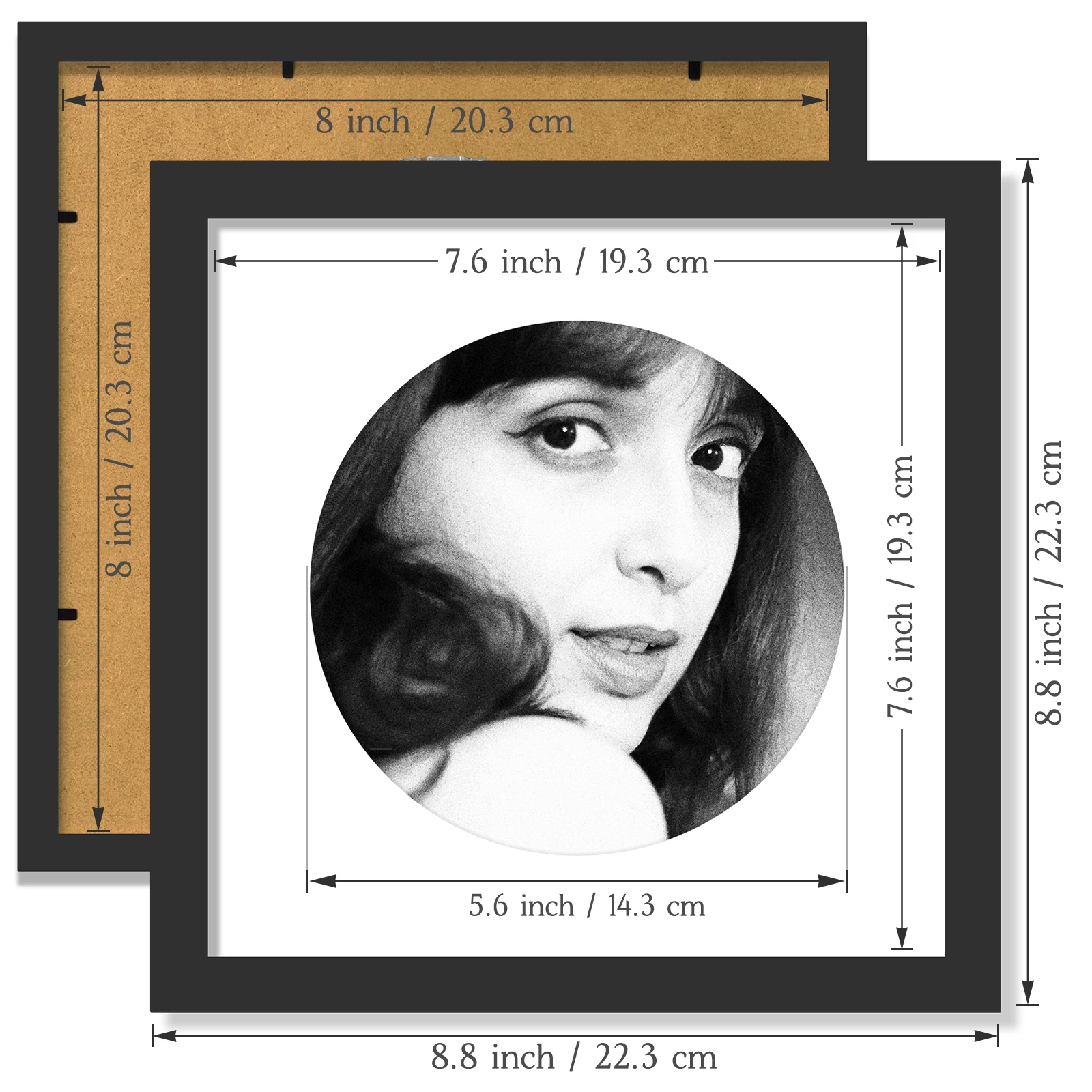 1/3pcs 8x8 Picture Frame, Display Photo 6