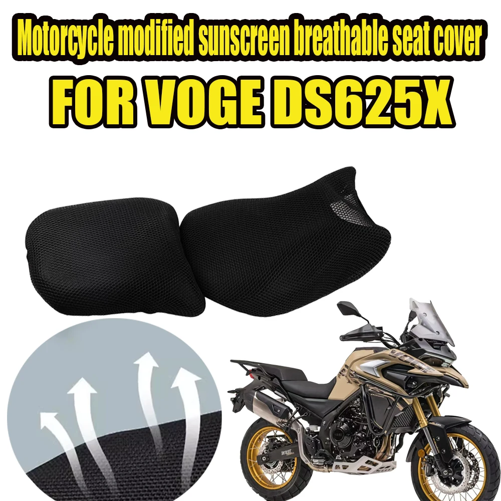

For 2025 VOGE DS625X DS625 DSX625 DSX Motorcycle 3D Breathable Mesh Protecting Cushion Seat Cover Nylon Fabric Saddle Seat Cover