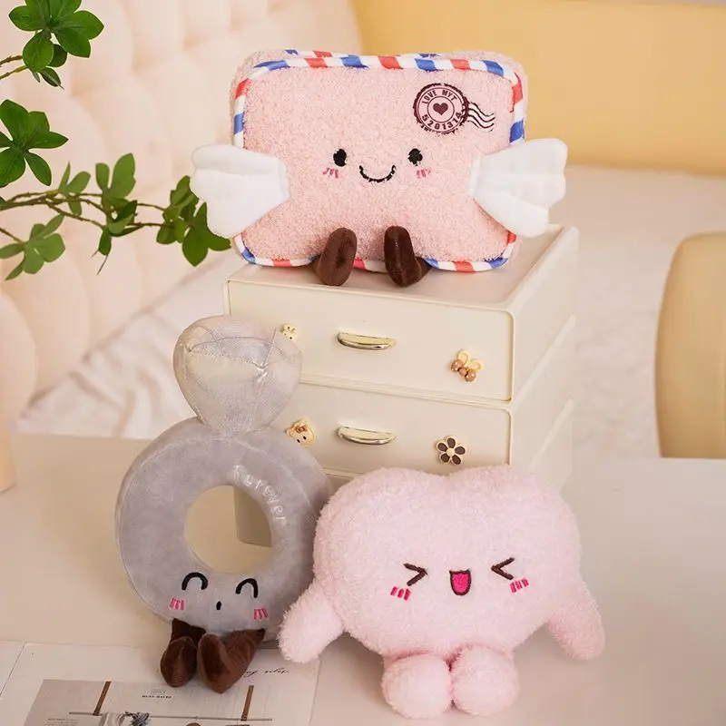 خاتم ألماس قطيفة لطيف للفتيات اعتراف واقتراح دمية صديقة عيد الحب هدية عيد ميلاد #1