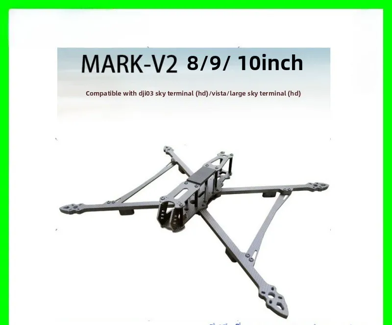 MARK10 MARK4/MAK4 V2 8/9/10 Inch Carbon Fiber Drone Rack FPV Crossing Captain Battery Life