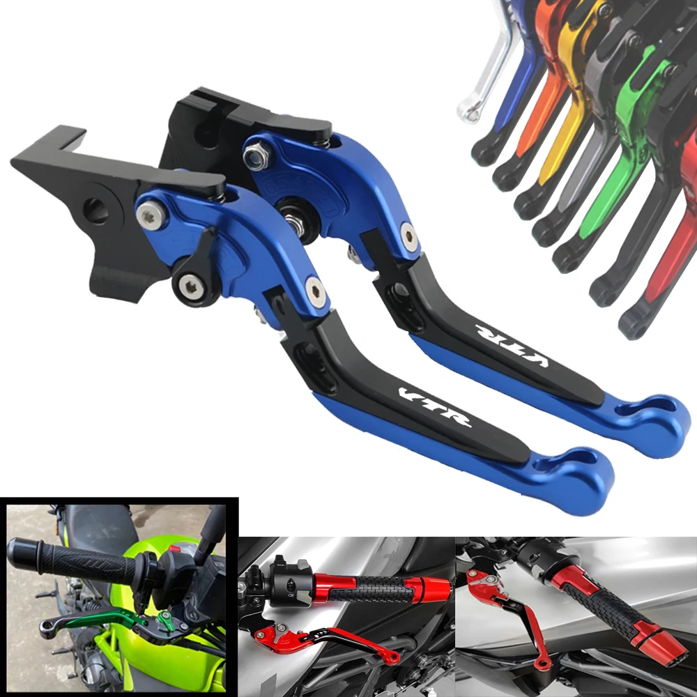 

For HONDA VTR 1000F VTR1000F 1998 1999 2000 2001 2002 2003 2004 2005 CNC Motorcycle Adjustable Brake Clutch Lever Levers Folding