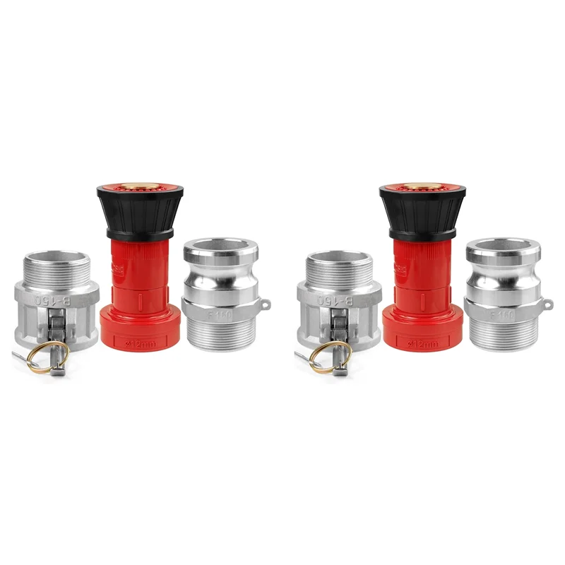 

GTBL 2X Fire Hose Nozzle,1-1/2Inch NPSH Heavyduty Industrial Fire Hose Constant Flow Fog Nozzle With 1.5Inch Camlock Fitting