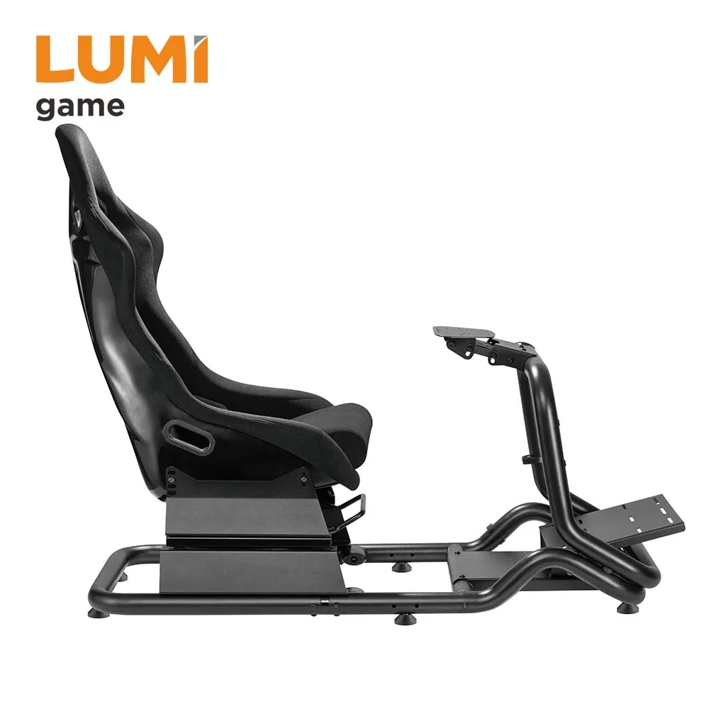 LRS07-BS Promotional Custom Game Racing Chassis E-sports Simulator Cockpit Profile Driving Sim Race Frame Rig With Seat G29 F1