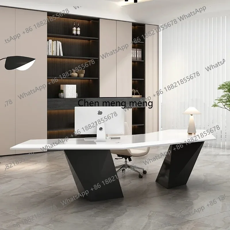 

Large Computer Office Desk Bedroom Modern Luxury Writing Gaming Office Desk Coffee Executive Home Escritorio Oficina Furniture