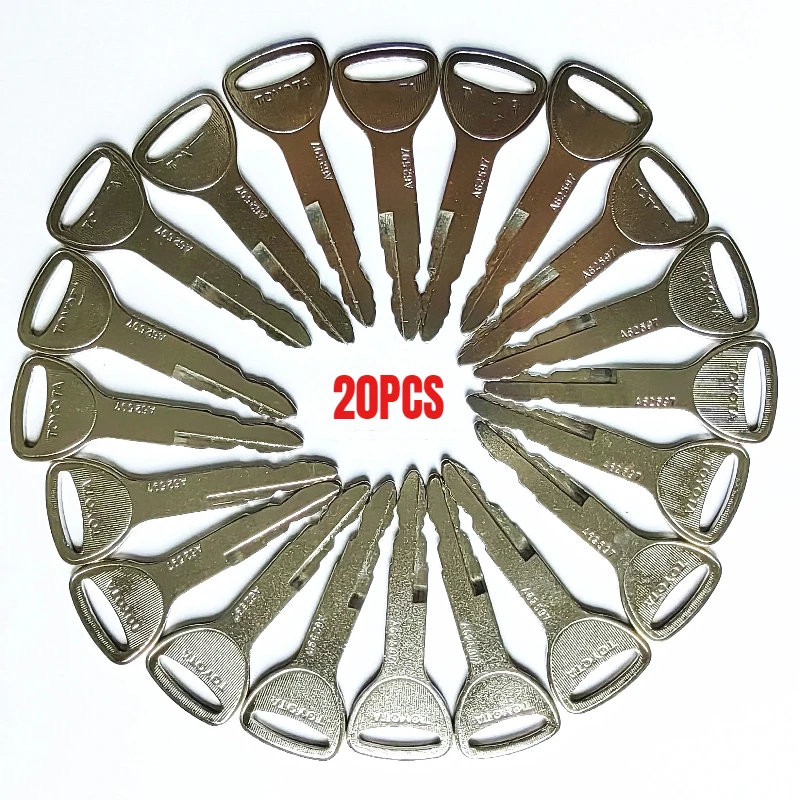 

20PCS Toynew Key With Logo A62597 57591-23330-71 Ignition Key For Toyota Forklift New Model