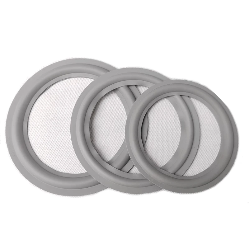 2x6.5 "/7"/8 "بوصة المتكلم المطاط مطوية حافة حلقة مكبر الصوت إصلاح الجانب المحيطي دائرة استبدال أجزاء 153 مللي متر-195 مللي متر/6.02 "-7.68"