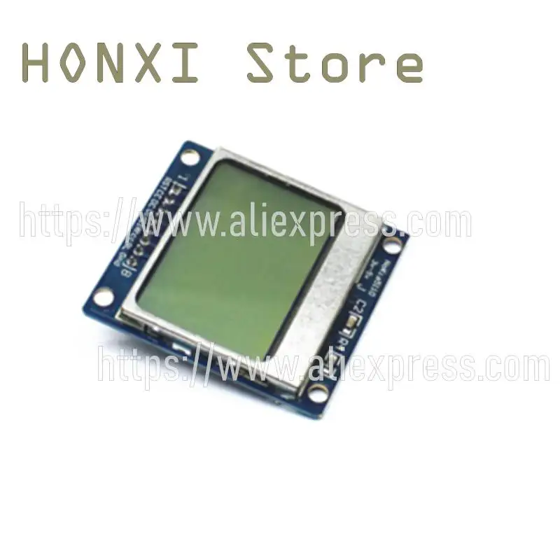 Placa de desarrollo MCU azul de 1 piezas con módulo LCD 5110, compatible con LCD 3310