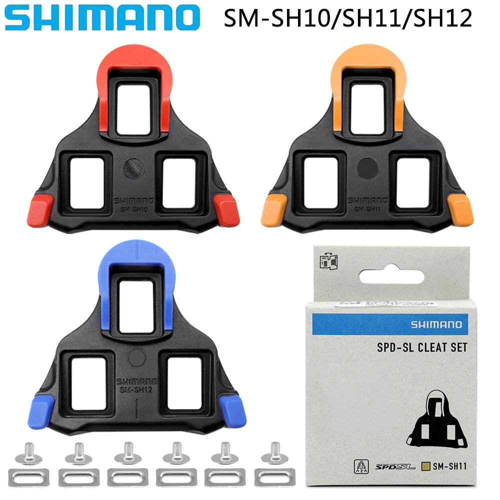 SHIMANO SPD-SL SH10 SH11 SH12 Road Bike Pedal Cleats Lock Bicycle Shoes Cleats Anti-Slip Pedal Cleats Original Box