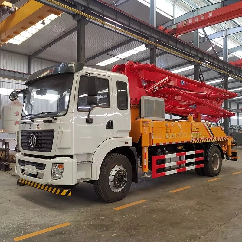 Self Loading High Quality Diesel Engine Concrete Pump Truck with Booms 25m Vertical Reach & 140M/H Productivity for Sale