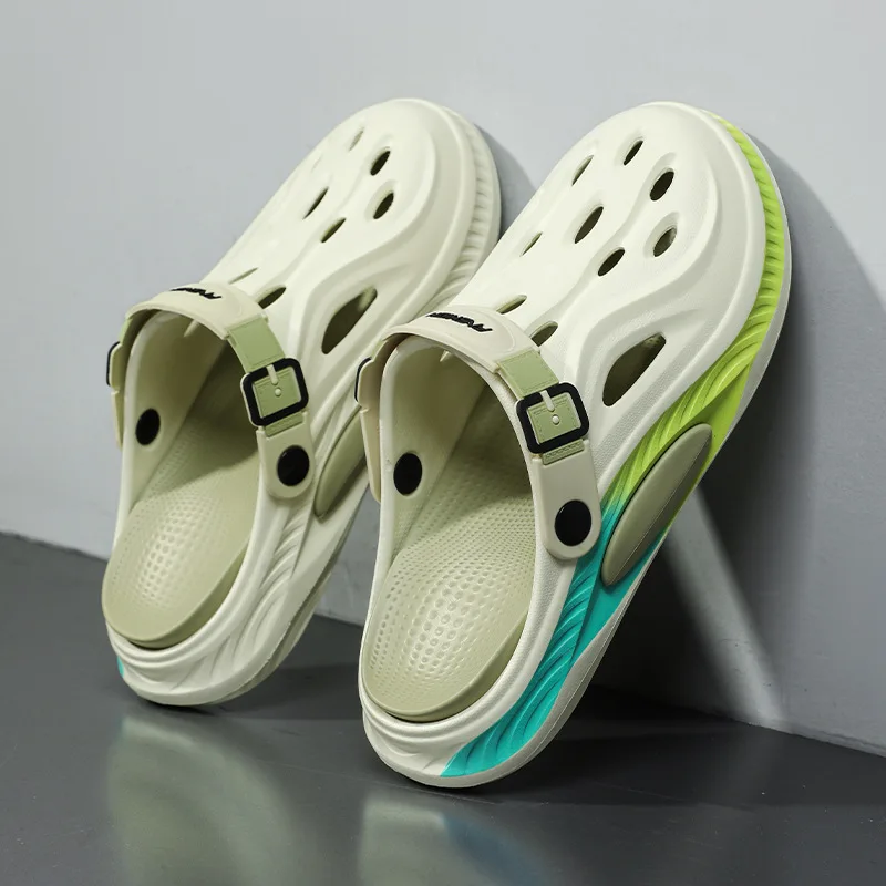 

Men Summer Comfortable Beach Sandals Male Flip Flops Outdoor Thick Soft Clogs Casual Man Water Garden Shoes Women Beach Slippers