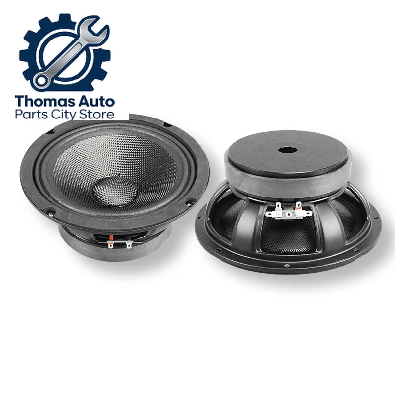 

200W Steel Basket 48OZ Pro Audio Loudspeaker 8 Inch Carbon Fiber Cone Midrange Speaker Car Audio Speaker For Car Sound System