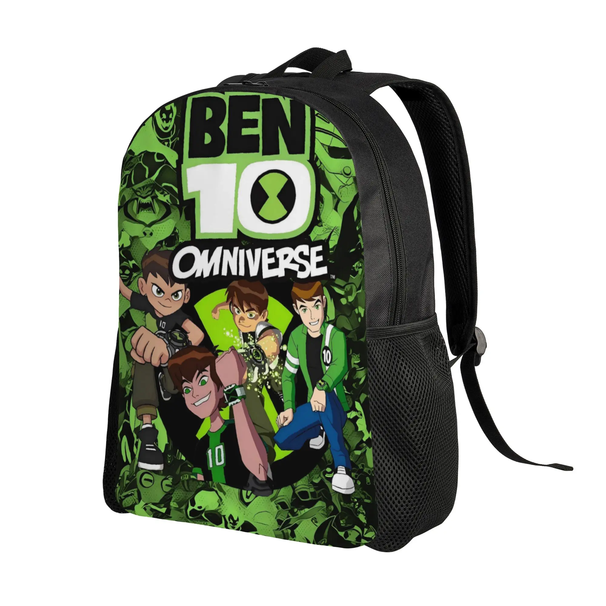 Ben 10 Alien Ben Tennyson Omnitrix Game Backpack  Elegant Backpacks Unisex Cycling Print High School Bags High Quality Rucksack