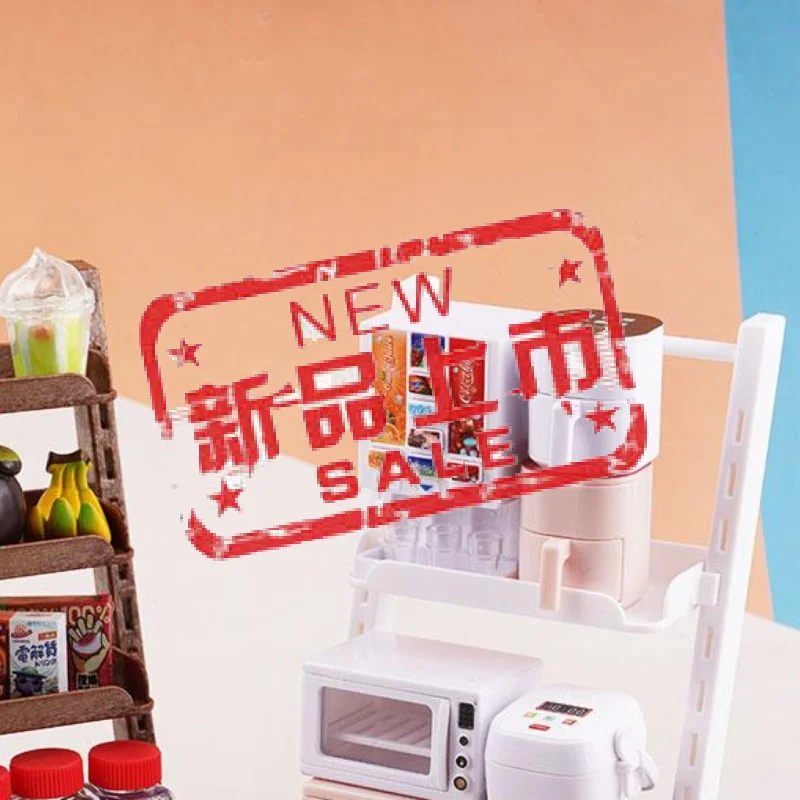 

1Pcs new Doll House Mini Furniture Decoration Accessories 1/12 Dollhouse Supermarket Display Shelf Bread Rack Flower Stand Model