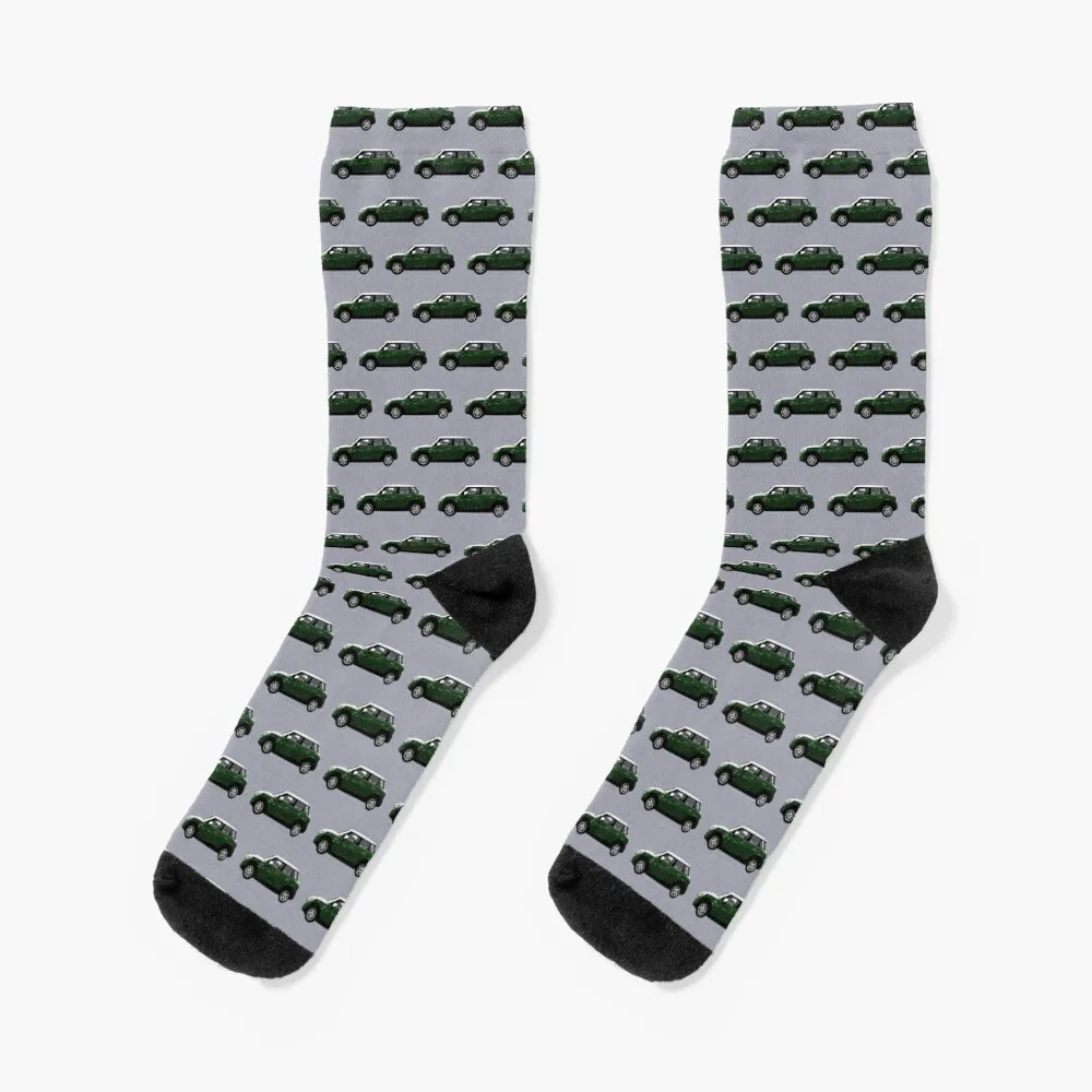 

Mini green style Socks Toe sports with print Socks Women Men's