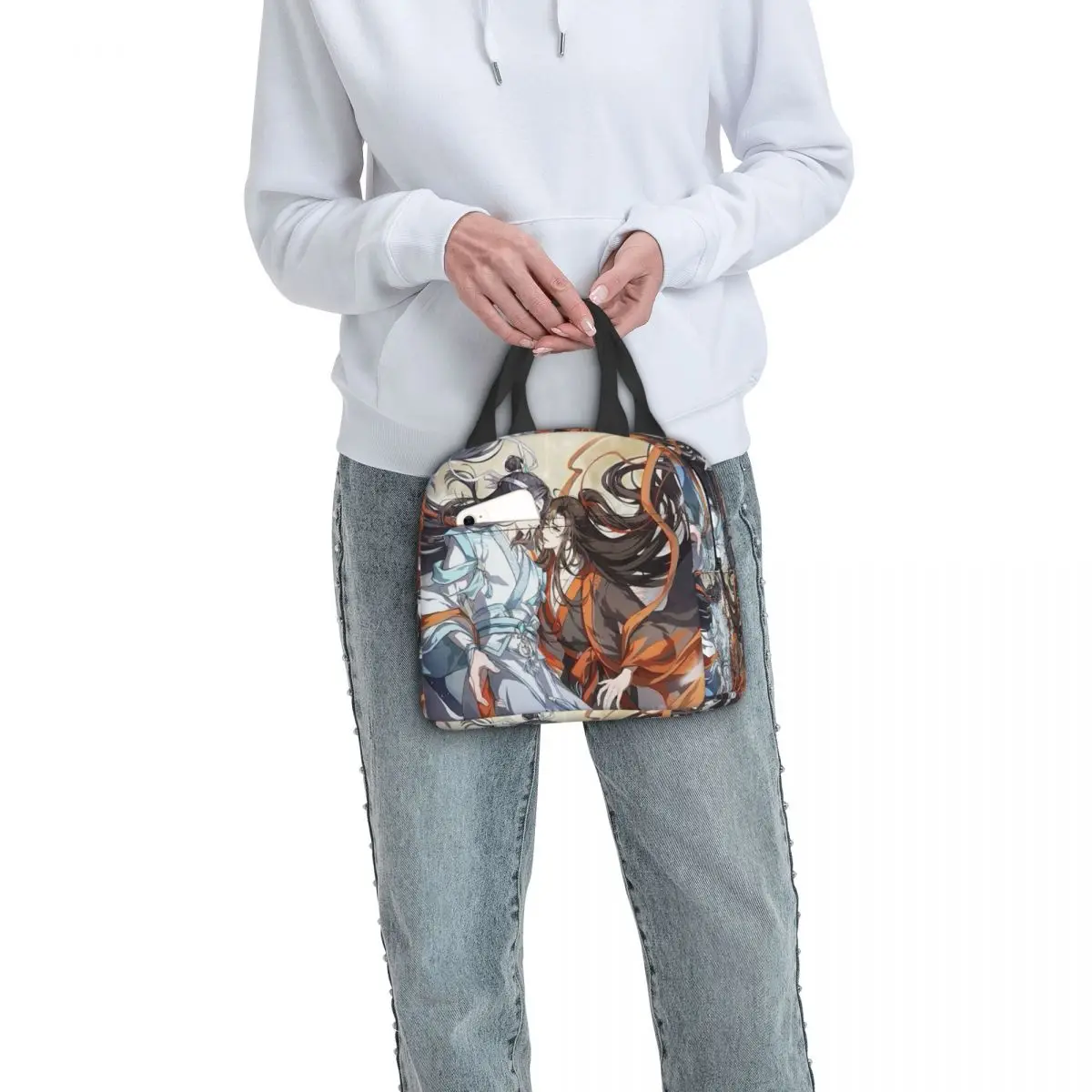 الجامح WangXian الأرنب مو داو زو شي معزول حقيبة الغداء للنساء مكتب برودة صندوق طعام حراري حمل صناديق الغداء الحاويات #6