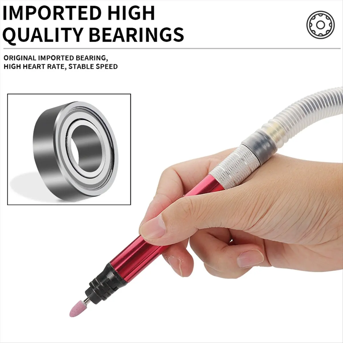 DT57 LATEST MODEL High-Speed Air Micro-Type Die Grinder Pencil Mini Polishing Grinding Engraving Machine for Wood Jewelry Pneuma