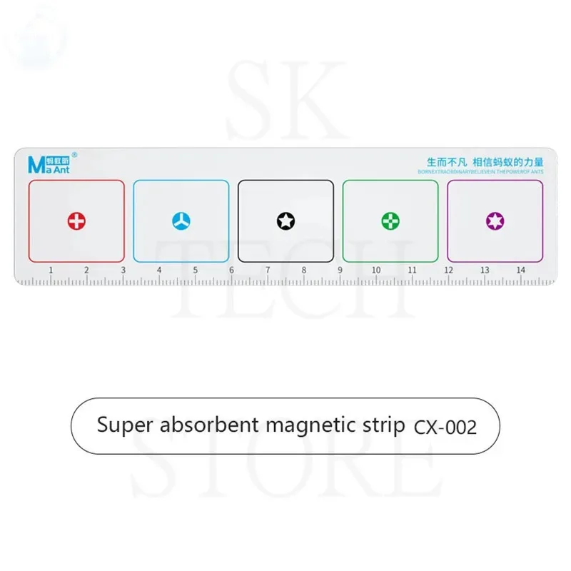 Maant CX-002แผ่นแม่เหล็กติดแถบแม่เหล็กแรงสูงสำหรับโทรศัพท์มือถือ, แผ่นจัดเก็บชิ้นส่วนบำรุงรักษา