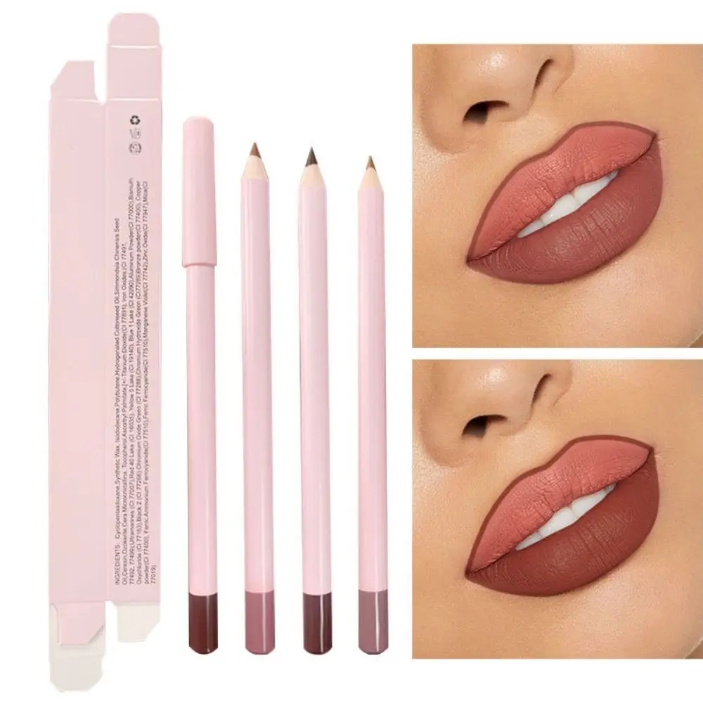 Waterproof Lipliner Pencil New Velvet Natural Outline Lip Contour Line Velvet Lip Liner Pencil Matte Lip Liner