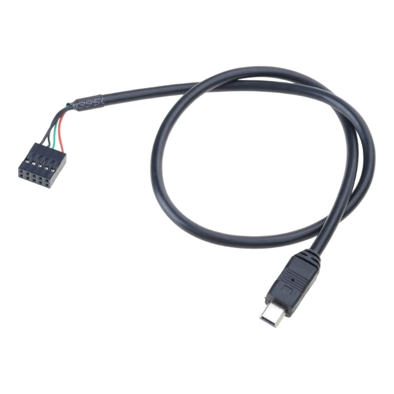 652F 50cm USB 2.0 Mini 5Pin Male to 9Pin Female Header Cable Motherboard Header
