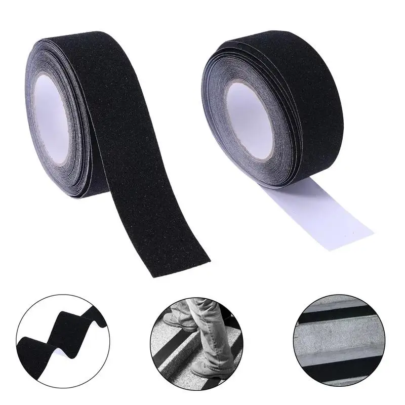 

5cm*5m Black Non Slip Safety Grip Tape Anti-Slip Indoor Outdoor Stickers Strong Adhesive Safety Traction Strips For Stairs Floor