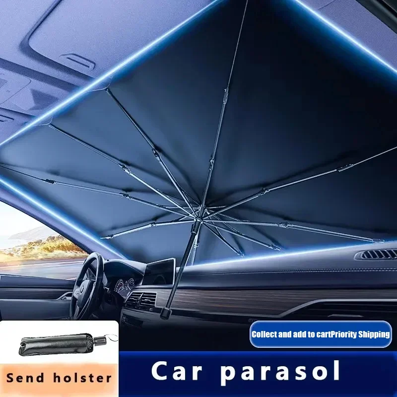 

Солнцезащитный зонт-шторка для автомобиля, складной, для лобового стекла, 1 шт.