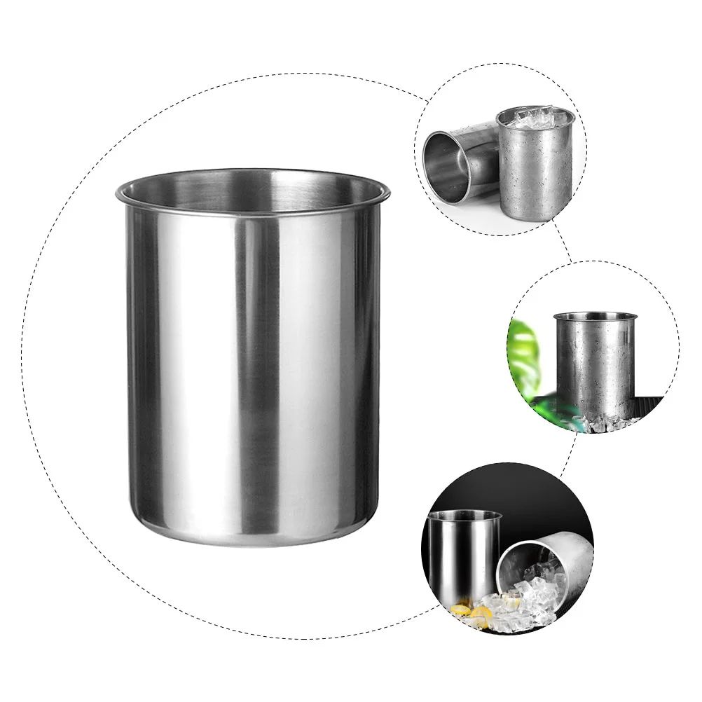 Stainless Steel Ice Cube Buckets Bucket Bar Drink Cooling Bucket Cocktail Container Party Chiller