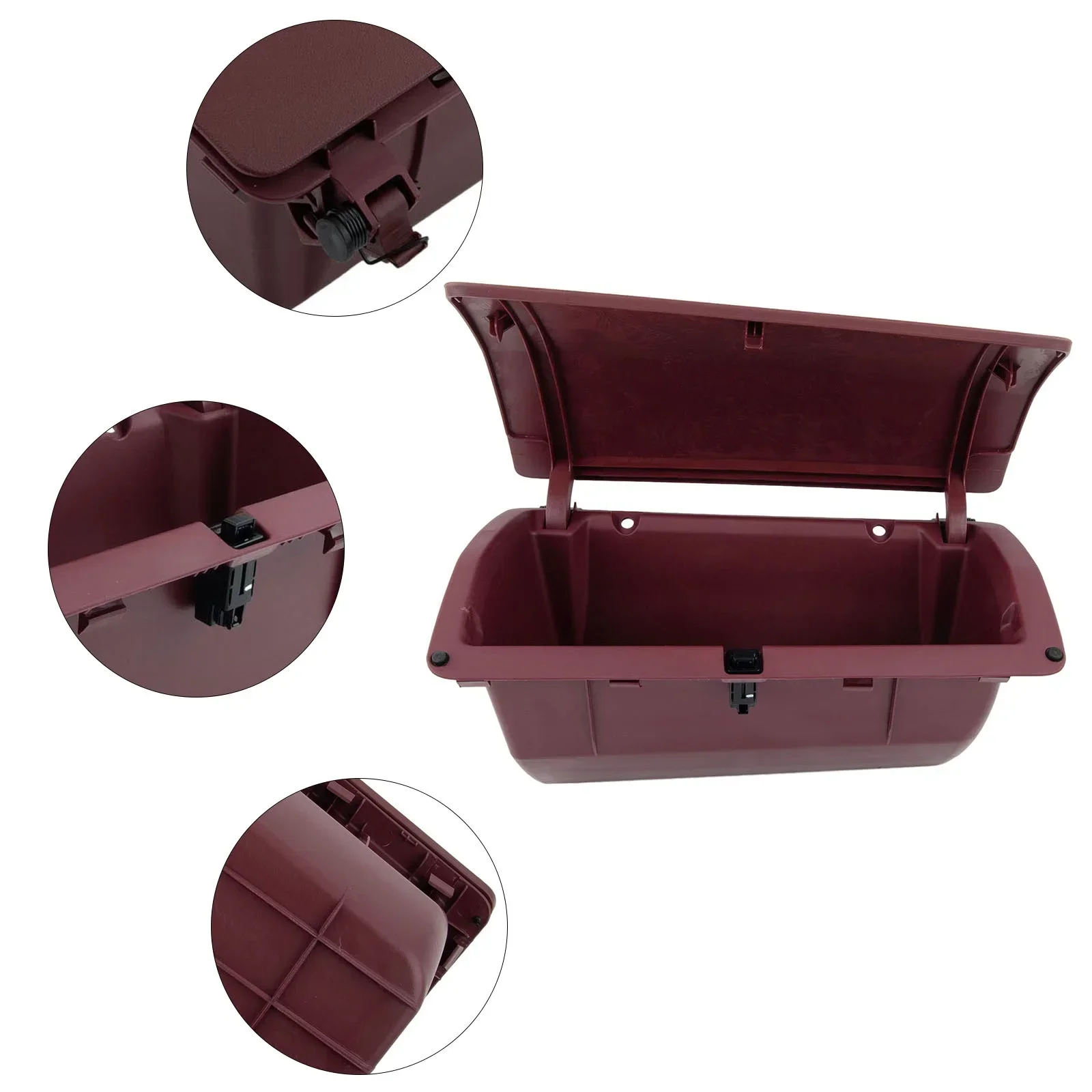 Red Plastic LHD Dashboard Interior Storage Box For Toyota Vigo 02-14 55441-0K010 Front Center Console Storage Box Assembly