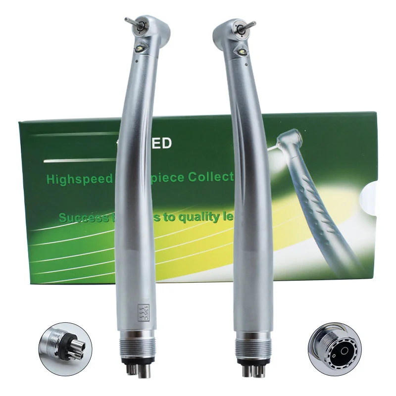 

Factory Supply Dentals LED High Speed Handpiece Air Turbine Push Button Lab Equipment