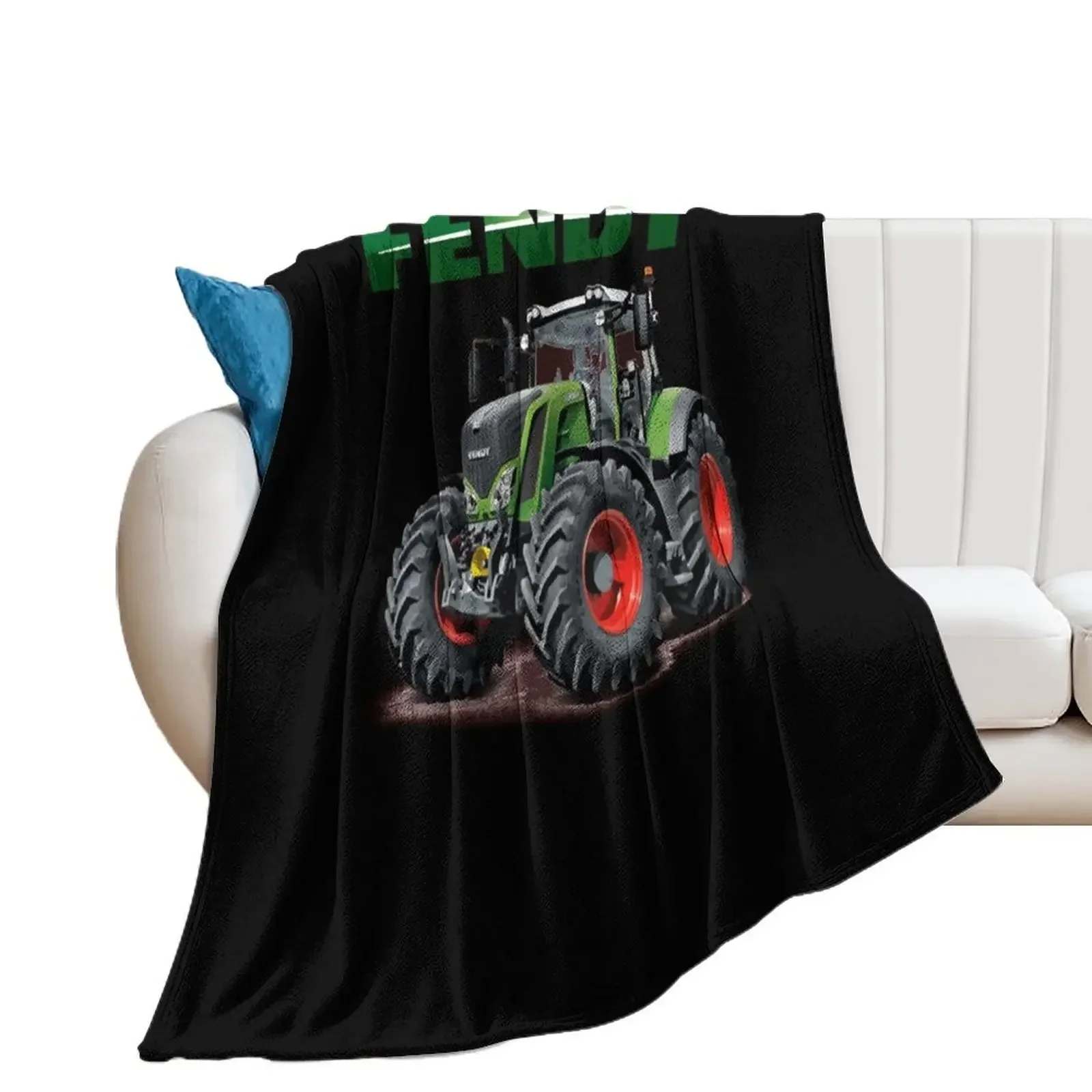 

Fendt German Tractors Throw Blanket Decorative Beds Plaid on the sofa Hairy Blankets