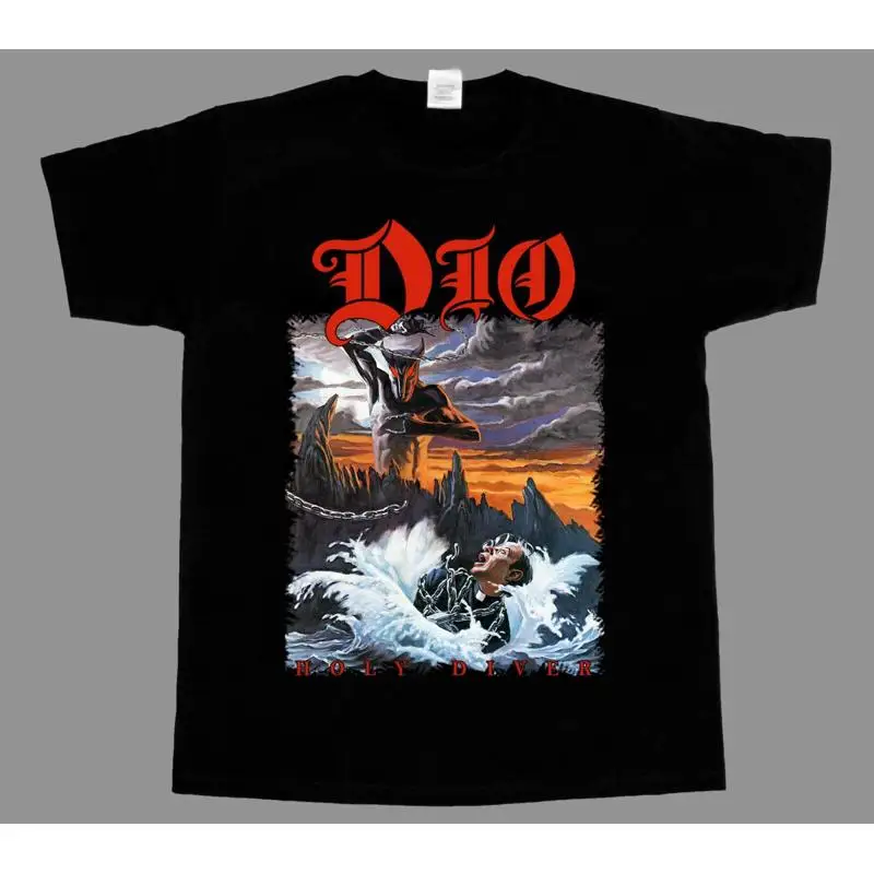 

DIO Holy Diver NEW BLACK T-SHIRT S-5XL