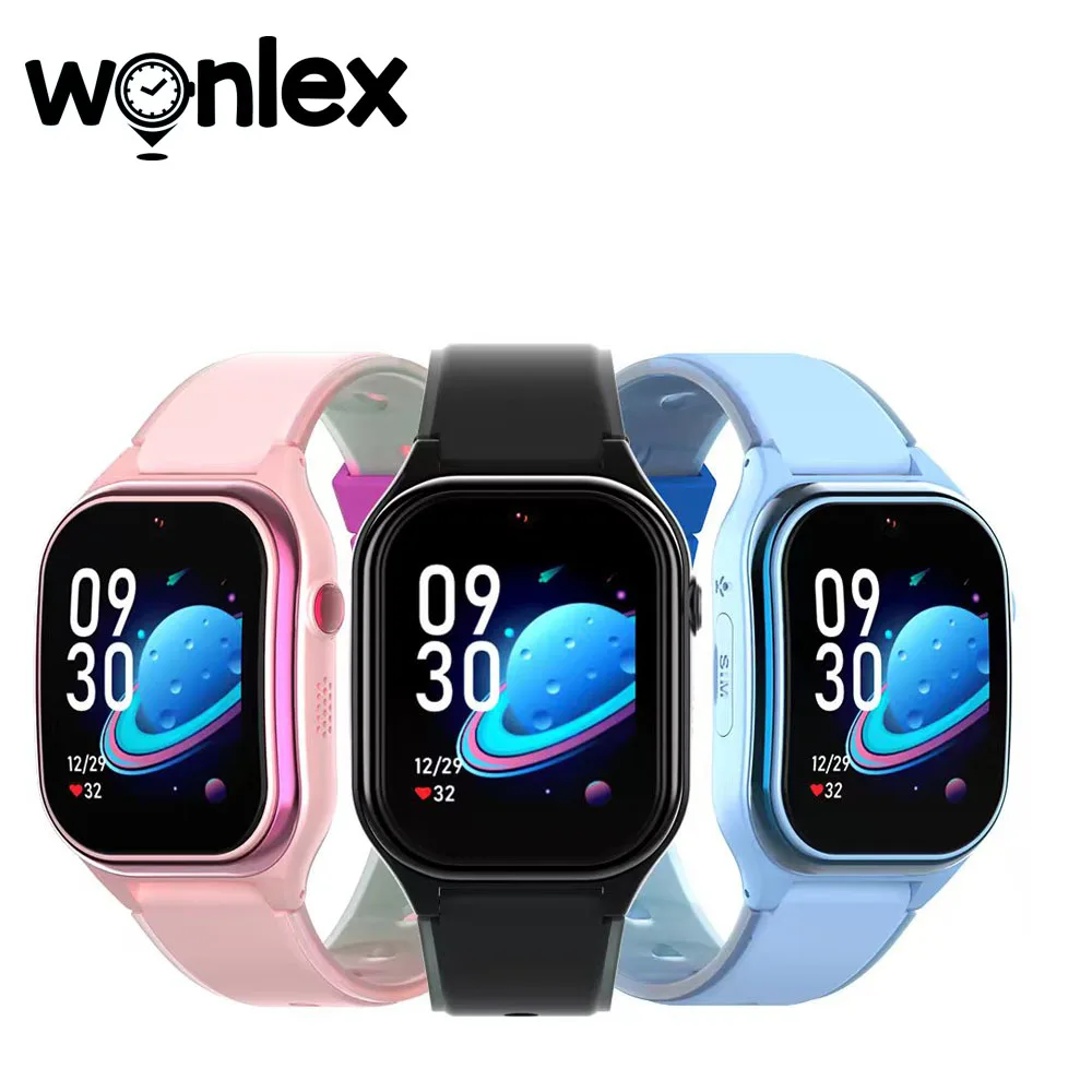 Wonlex Смарт-часы для детей 4G Часы для видеозвонков GEOFence Anti-Lost GPS-трекер CT26 CAT1 Голосовой чат Аудиомонитор Детские умные часы
