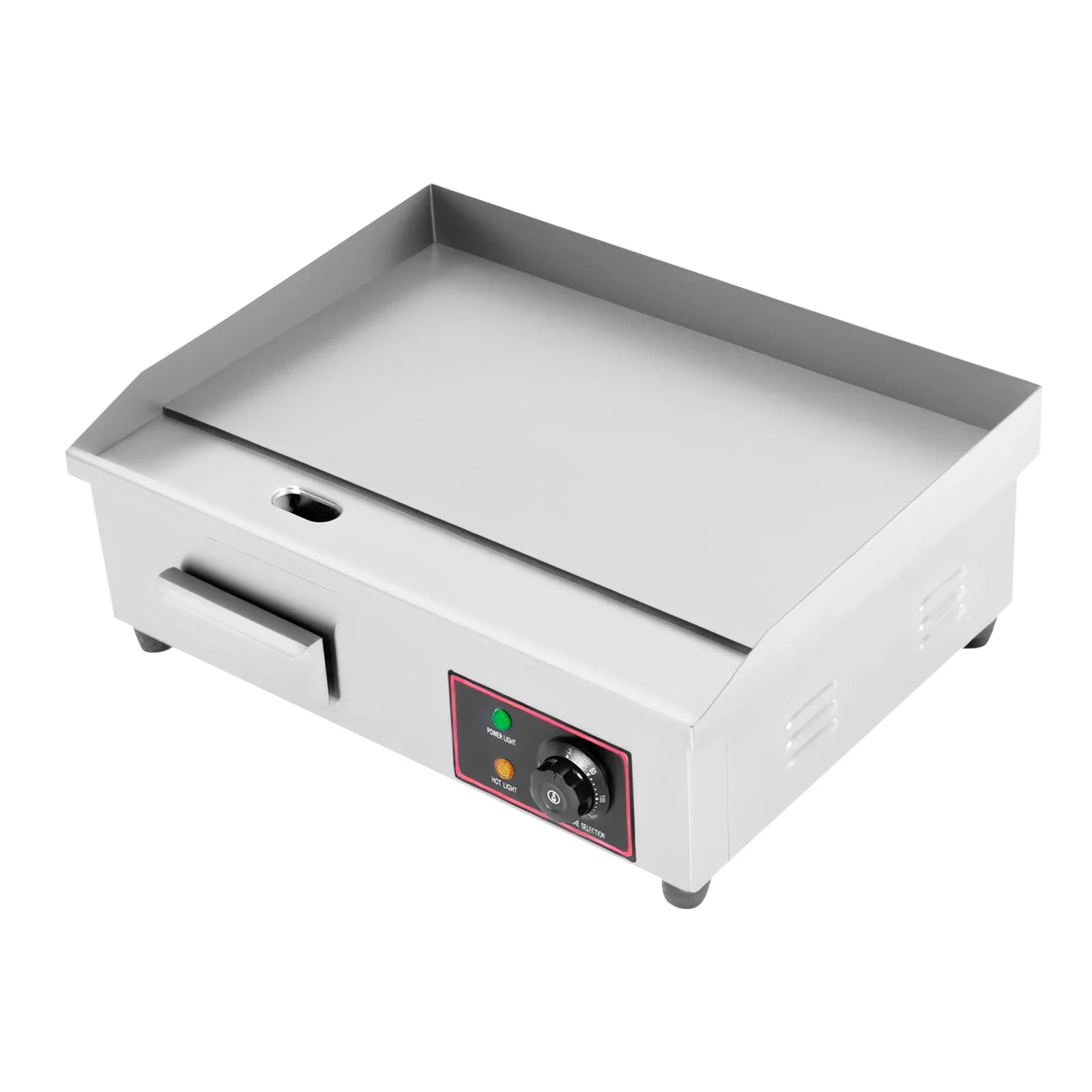 شواية كهربائية تجارية 1600 وات 22 بوصة، شواية مسطحة، طبق ساخن، كونترتوب للشواء