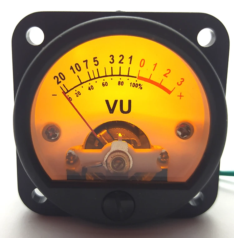 

Mixer VU Meter Level Meter Pointer DB Meter Power Meter 45mm Warm Yellow Backlight